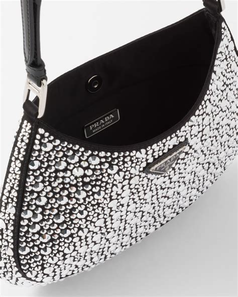 prada cleo satin bag with crystals|prada diamond bag.